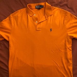 Mens Orange Ralph Lauren polo
